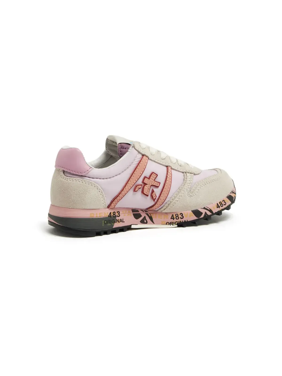 Premiata Kids スカイパネルドスエードスニーカー ピンク - 画像3