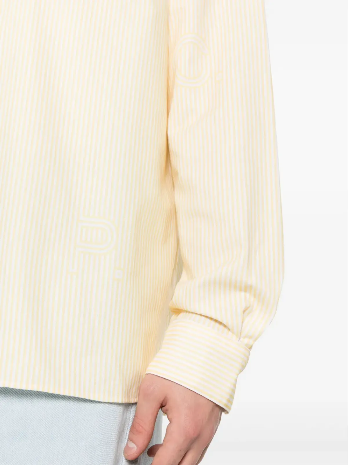 A.P.C. マロ ストライプシャツ - イエロー - 画像5