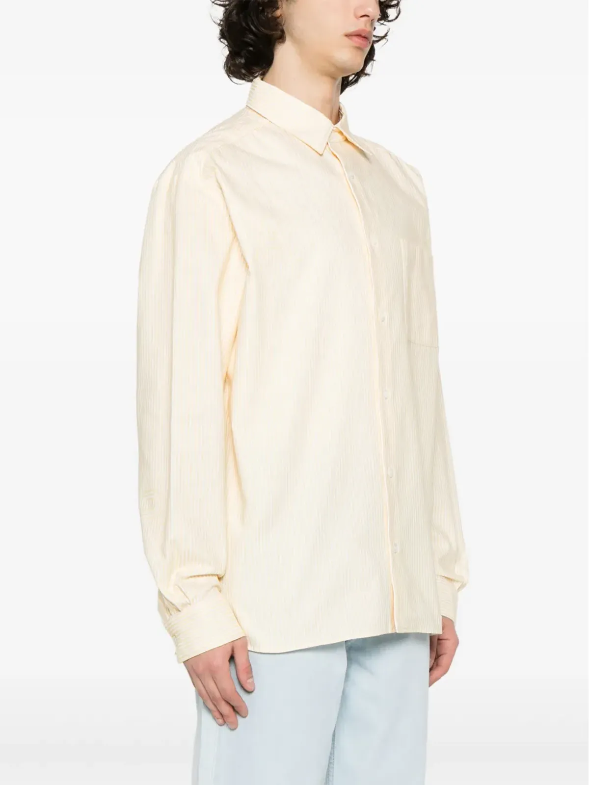 A.P.C. マロ ストライプシャツ - イエロー - 画像3
