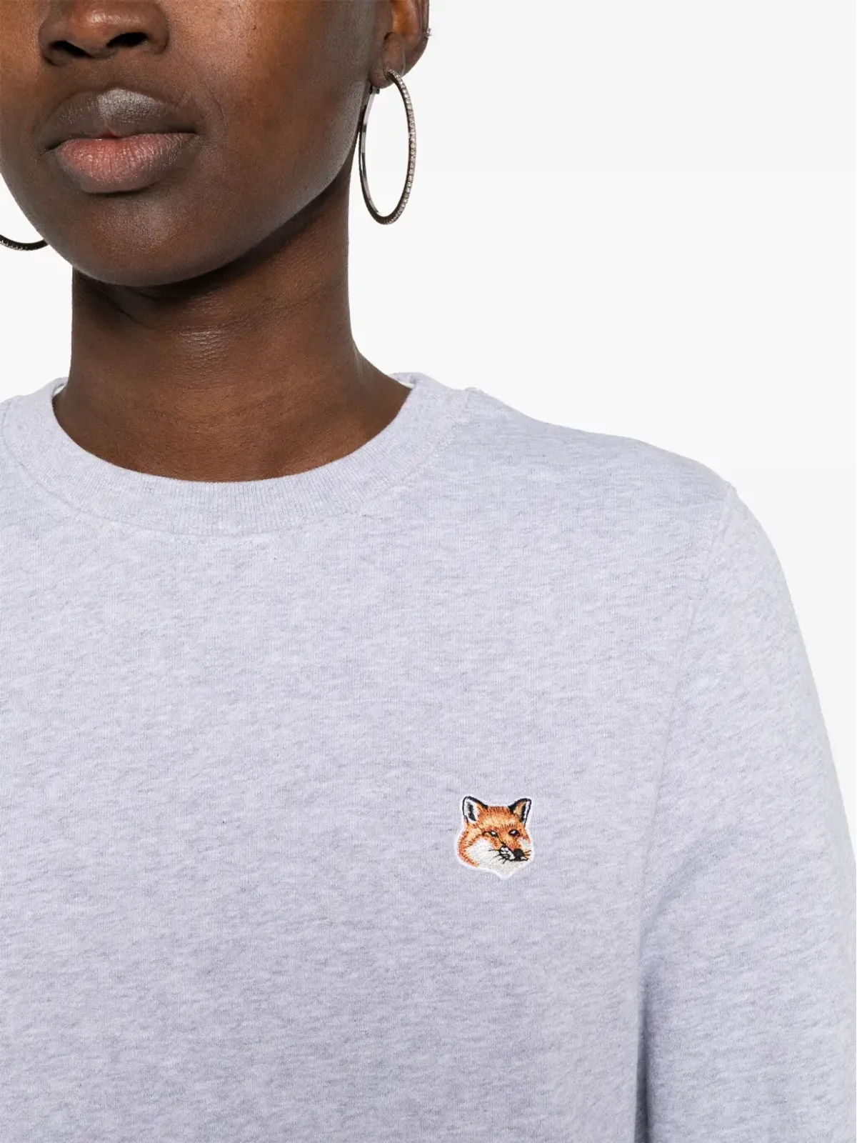 Maison Kitsuné Fox Head コットン スウェットシャツ - グレー - 画像5