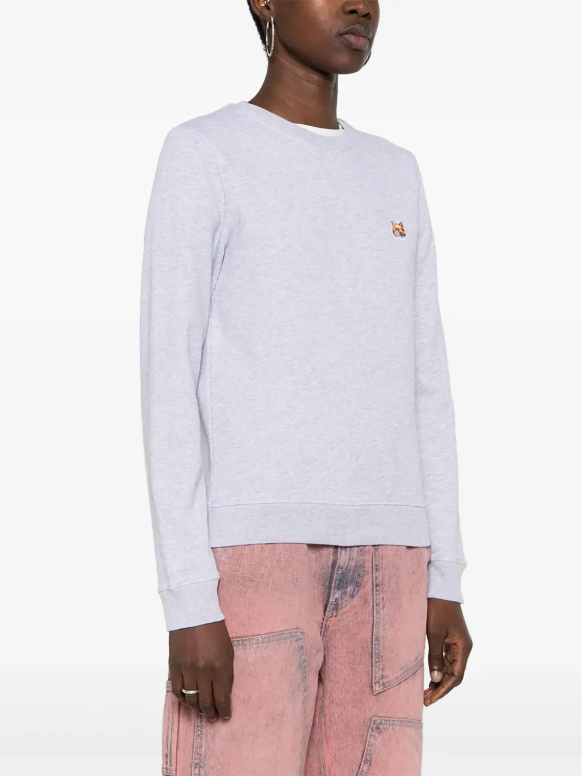 Maison Kitsuné Fox Head コットン スウェットシャツ - グレー - 画像3