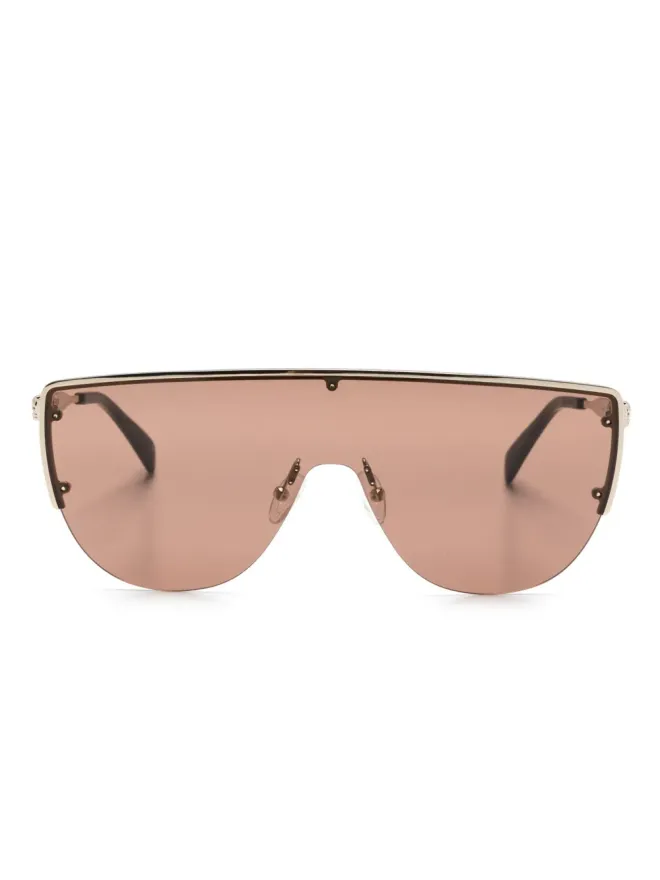 Alexander McQueen Eyewear Alexander McQueen Eyewear シールドフレーム サングラスの商品画像