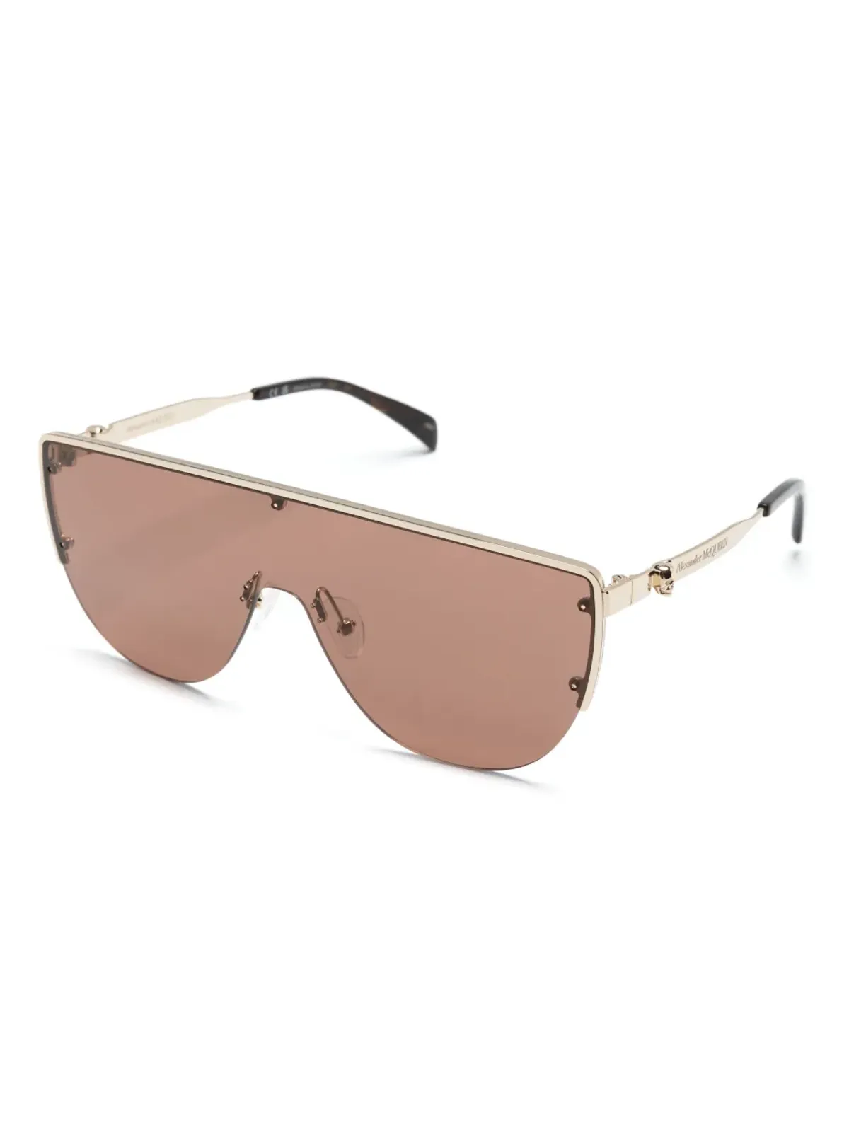 Alexander McQueen Eyewear シールドフレーム サングラス - 画像2