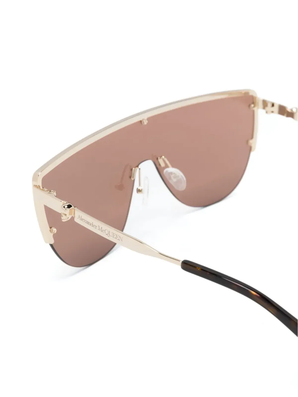 Alexander McQueen Eyewear シールドフレーム サングラス - 画像3