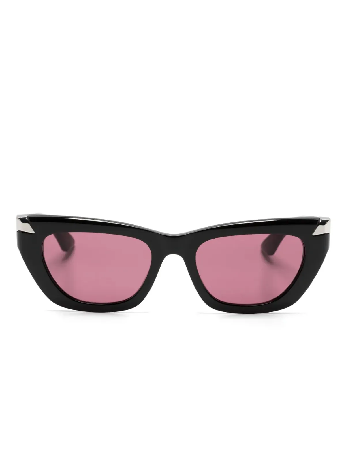 Alexander McQueen Eyewear ロゴ入りキャットアイサングラス - 画像1