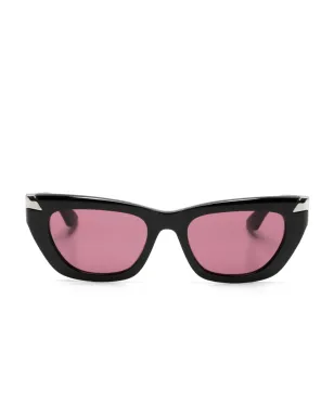 Alexander McQueen Eyewear ロゴ入りキャットアイサングラス - サムネイル1