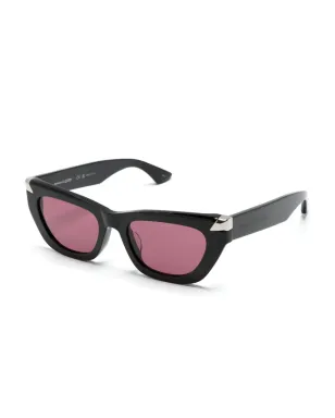 Alexander McQueen Eyewear ロゴ入りキャットアイサングラス - サムネイル2