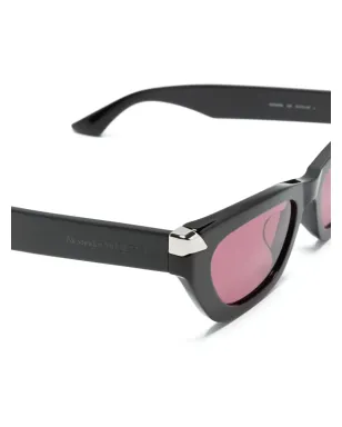 Alexander McQueen Eyewear ロゴ入りキャットアイサングラス - サムネイル3