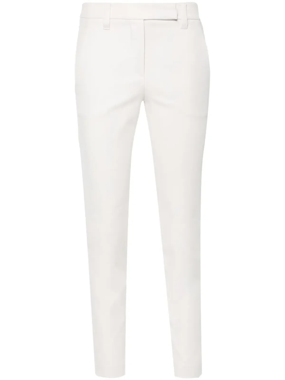 Brunello Cucinelli スリムフィット クロップド コットンパンツ - ベージュ - 画像1