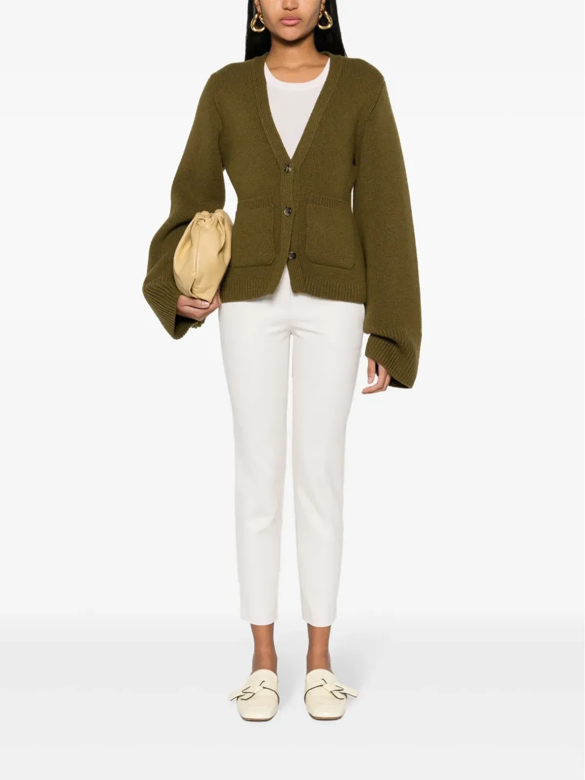 Brunello Cucinelli スリムフィット クロップド コットンパンツ - ベージュ - 画像2