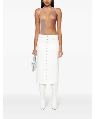 Courrèges Aura チュールボディスーツ - ニュートラルカラー - サムネイル2