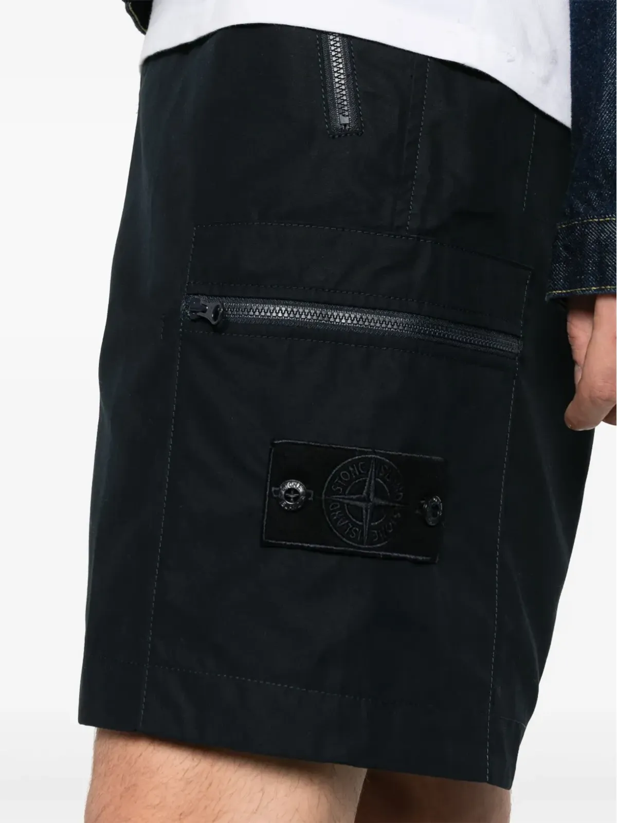 Stone Island コンパスモチーフ ショートパンツ - 画像5