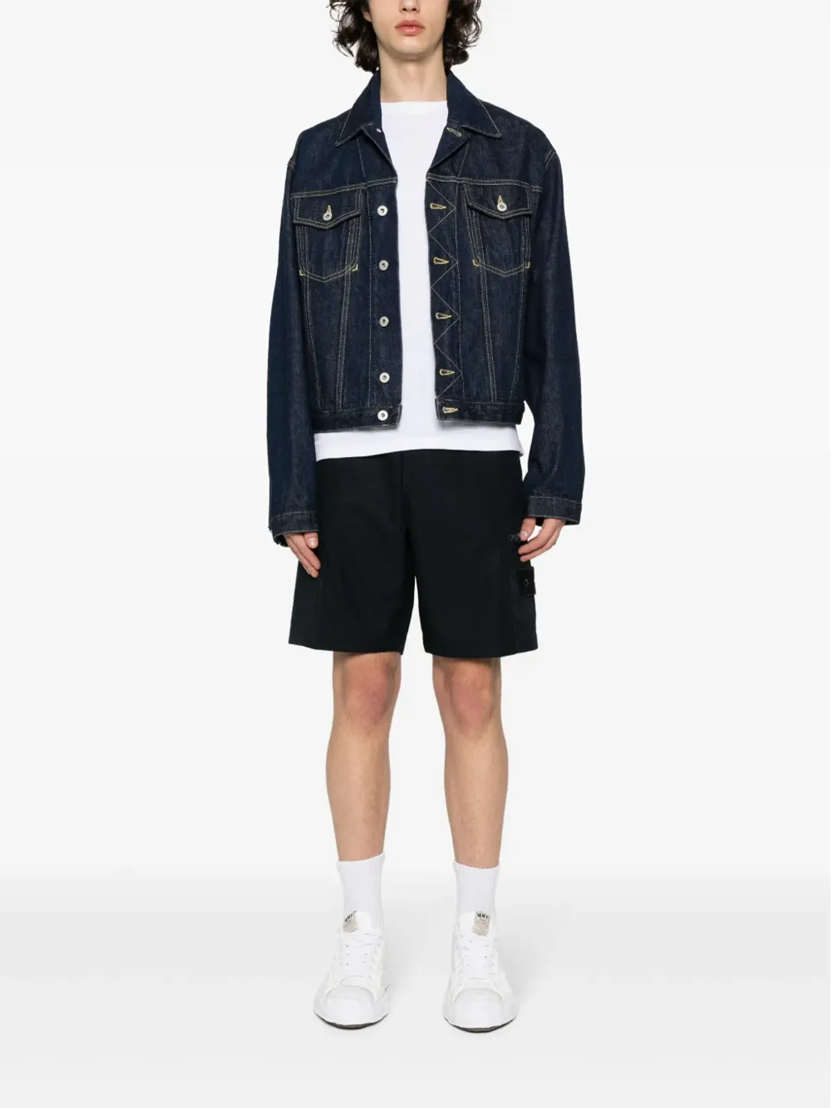 Stone Island コンパスモチーフ ショートパンツ - 画像2