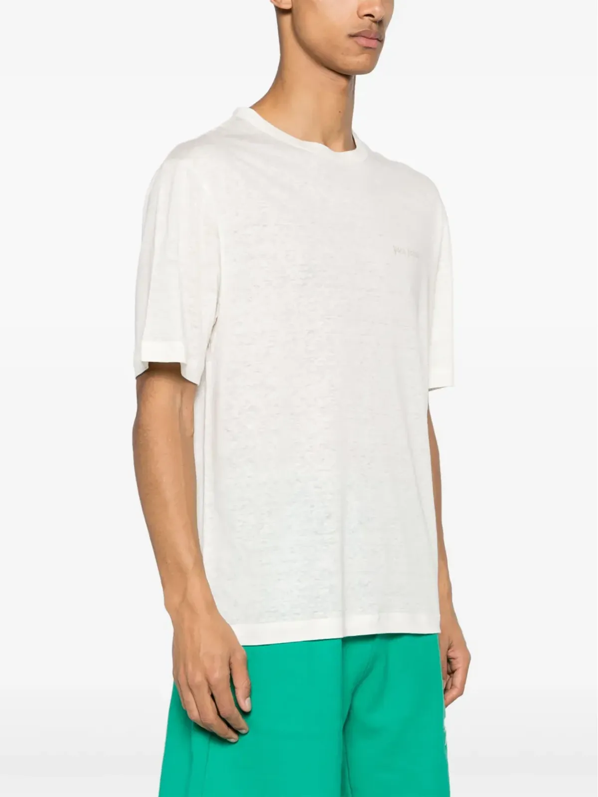 Palm Angels セミシアーリネン Tシャツ - 画像3