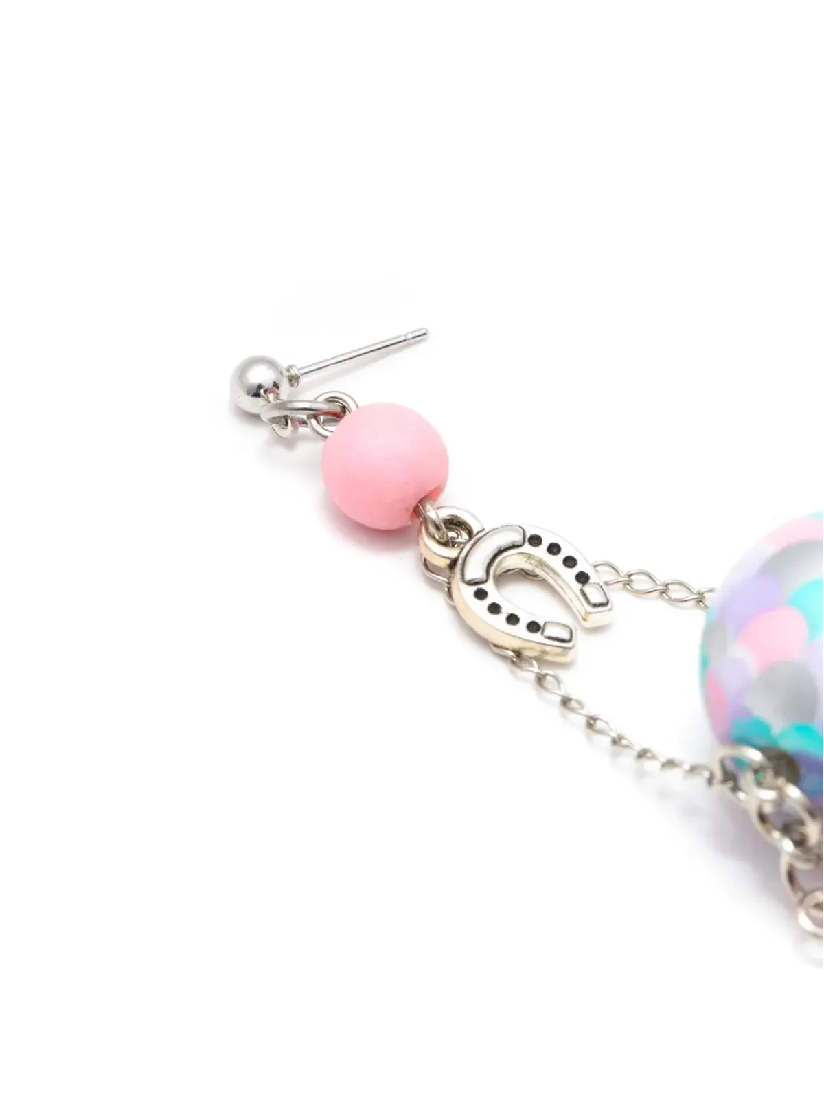 Amir Slama 花モチーフ ドロップ ピアス - 紫 - 画像4