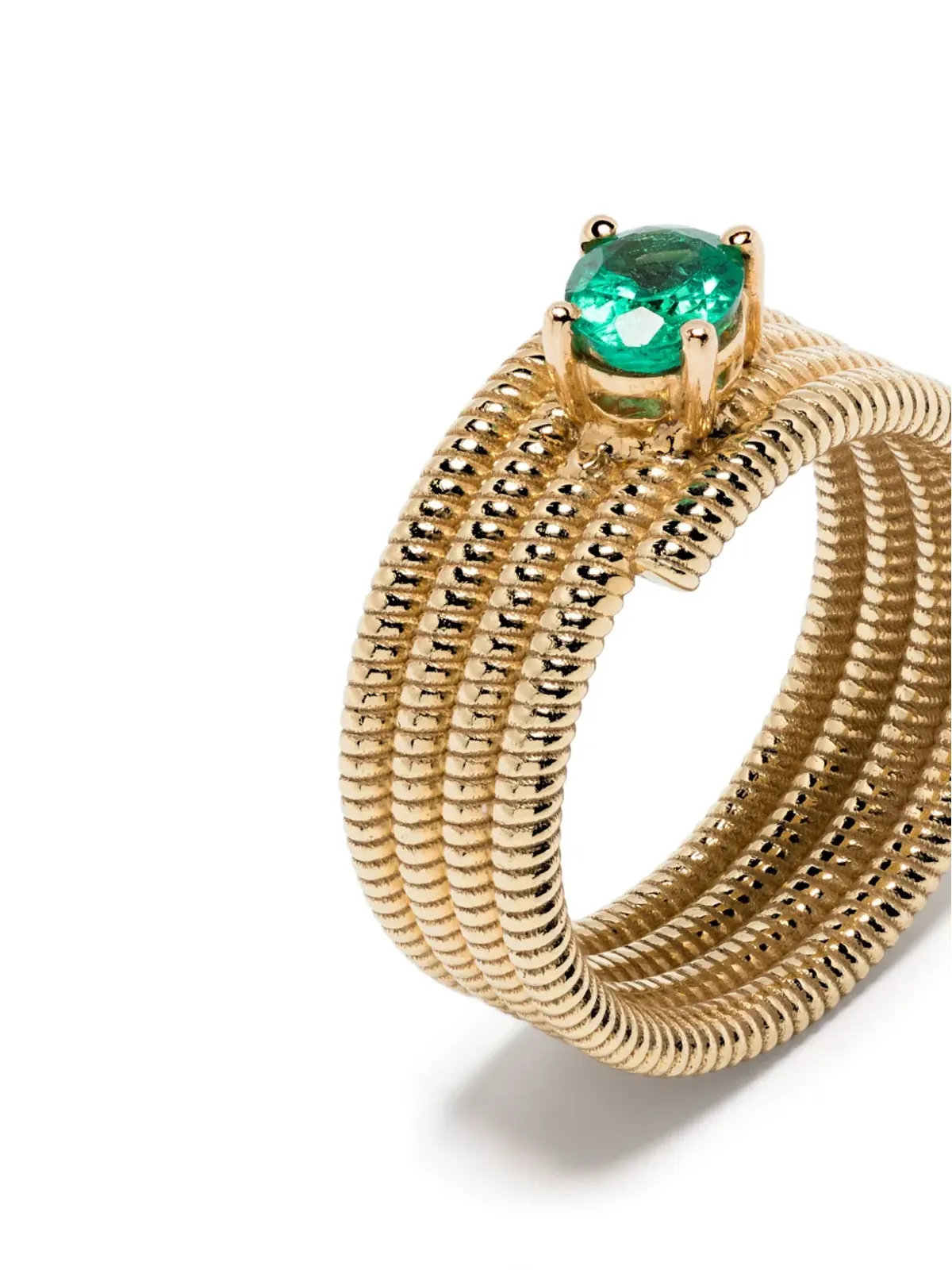 LEANDRA 18K イエローゴールド Cabo Twist ピンキーリング - 画像4