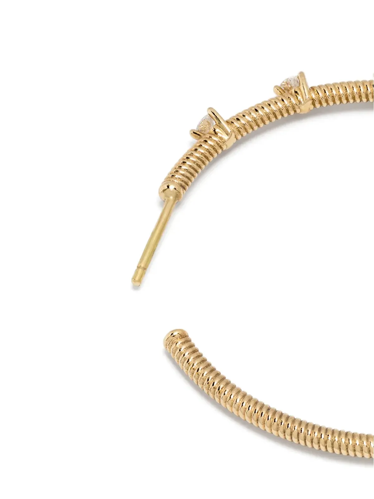 LEANDRA 18kt イエローゴールド Cabo M ダイヤモンド イヤリング - 画像3