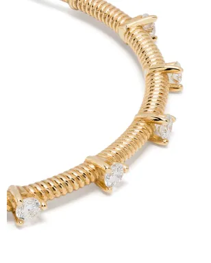 LEANDRA 18kt イエローゴールド Cabo M ダイヤモンド イヤリング - サムネイル4