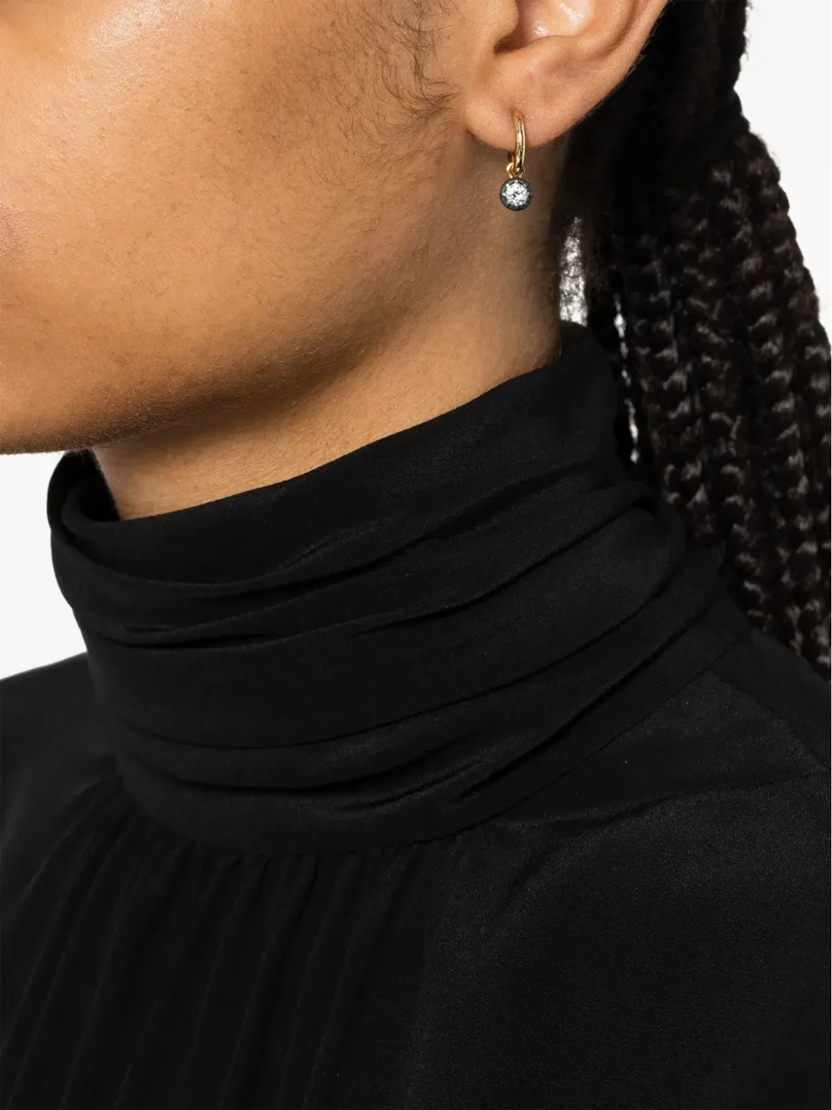 LEANDRA 18kt イエローゴールド ダイヤモンド ピアス - 画像2