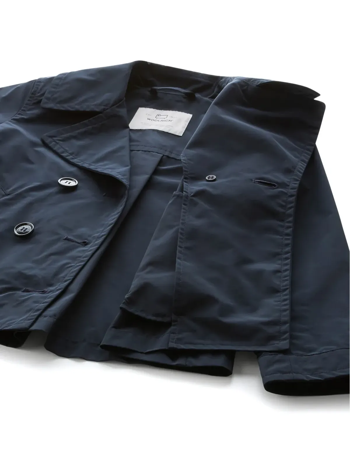 Woolrich Kids 夏用 ダブルブレストピーコート - 画像5