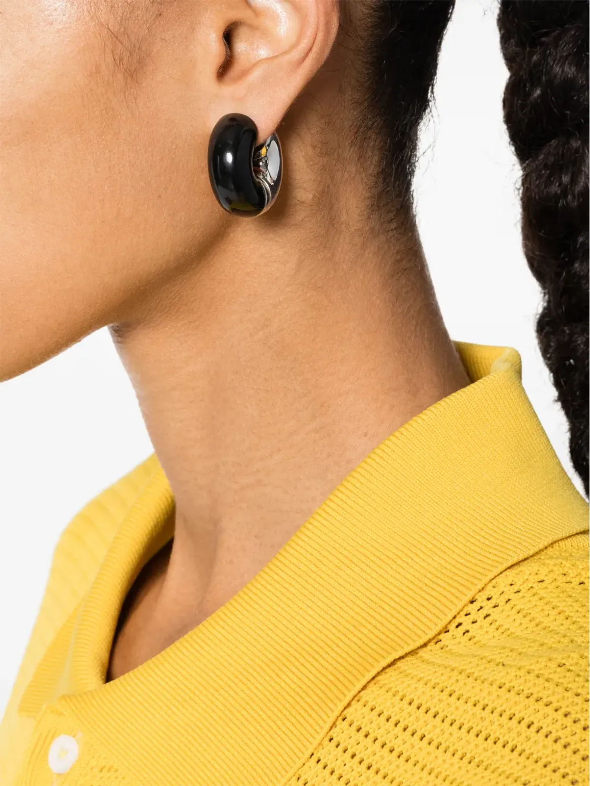 Uncommon Matters Status two-tone hoop earrings - Silver - 画像2