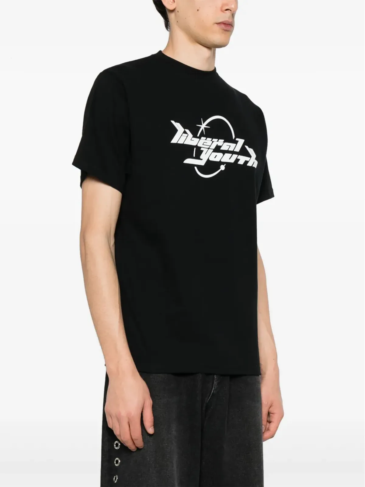 Liberal Youth Ministry ロゴプリント綿Tシャツ - 画像3