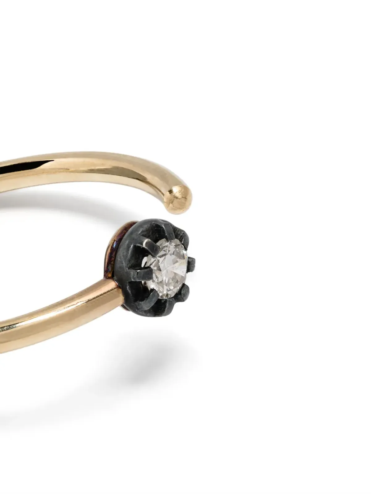 LEANDRA 18K イエローゴールド ミッドナイトS ダイヤモンドリング - 画像4