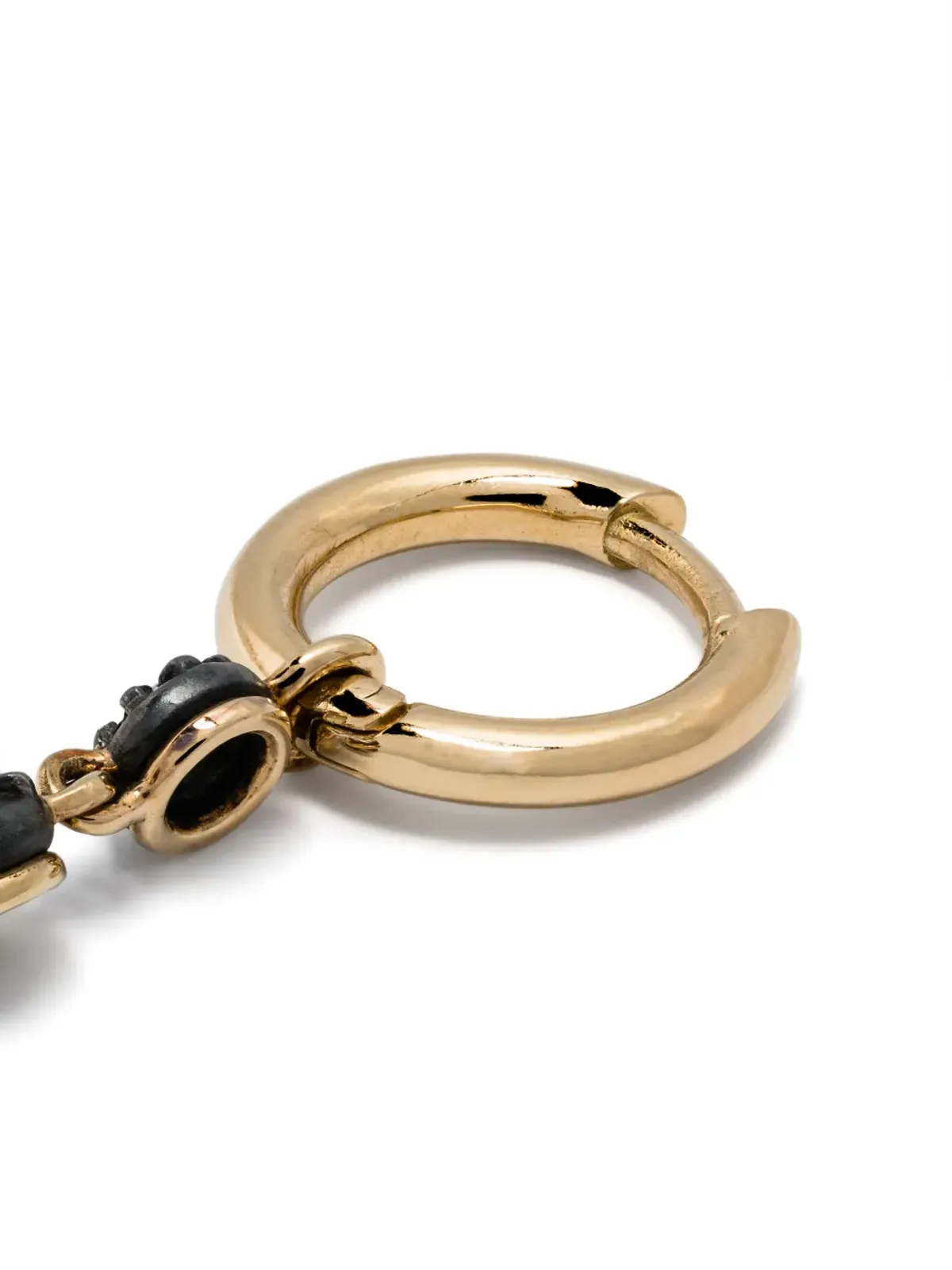 LEANDRA 18kt イエローゴールド ダイヤモンド フープピアス - 画像3
