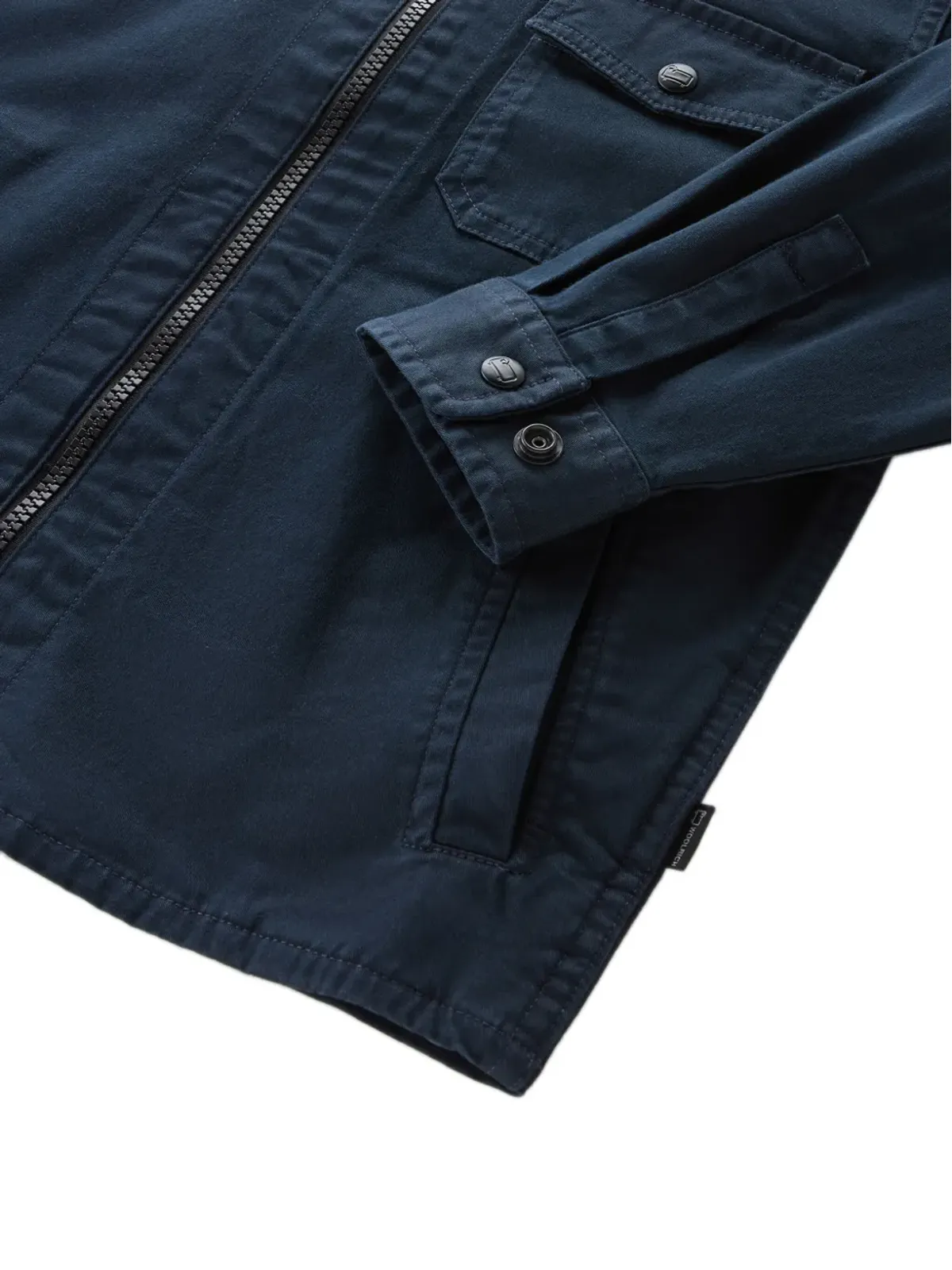 Woolrich Kids ジップアップ長袖シャツ - 画像4
