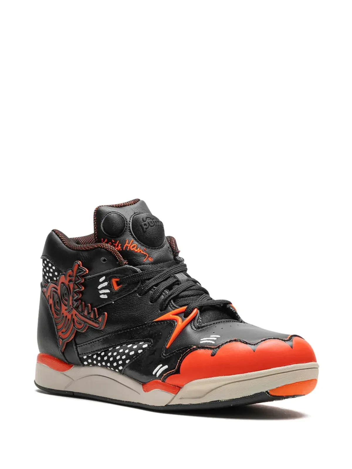 Reebok x Keith Haring Aerobic Pump Lite スニーカー ブラック - 画像2