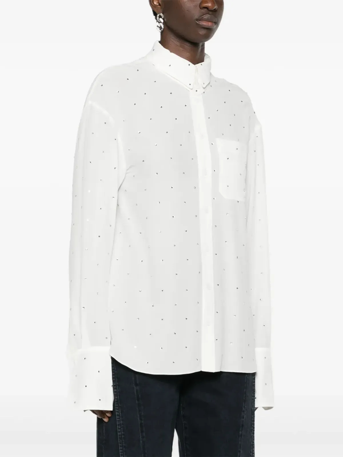 Zadig&Voltaire タイローネ シルクシャツ - ホワイト - 画像3