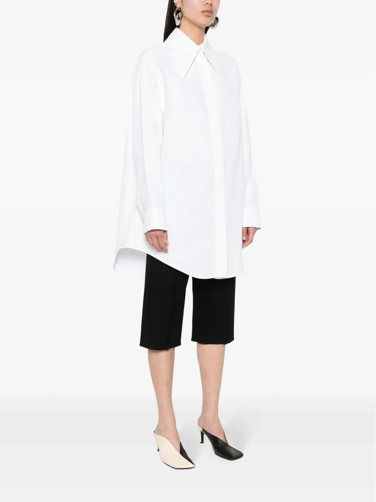 Jil Sander リネンシャンブレーシャツ - 画像3