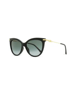 Jimmy Choo Eyewear ティンズリー キャットアイサングラス - ブラック - サムネイル2