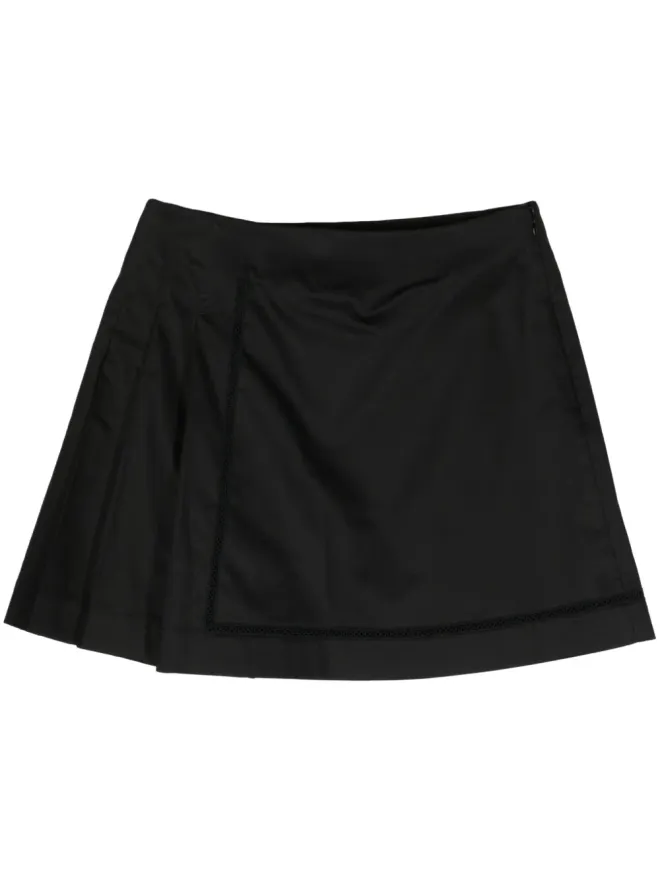 SHIATZY CHEN SHIATZY CHEN プリーツコットンミニスカート - Blackの商品画像