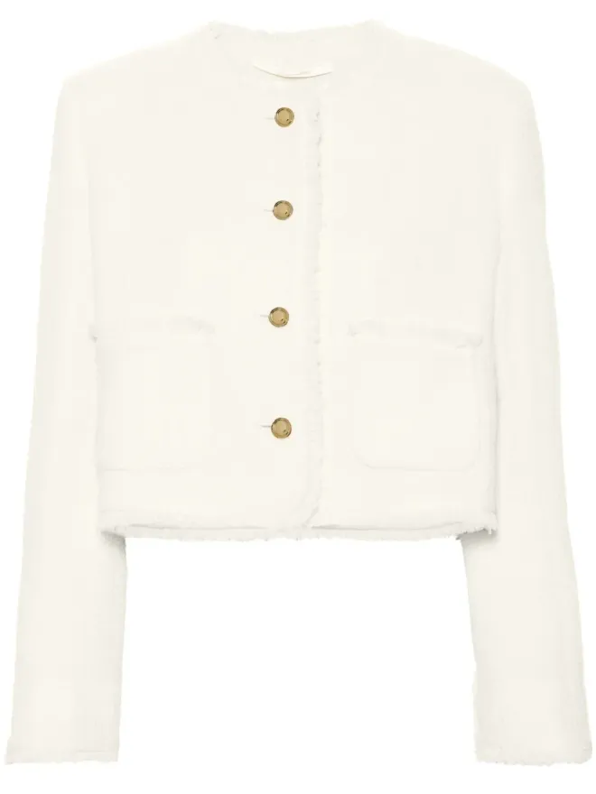 Miu Miu Miu Miu シングルブレスト ツイードジャケットの商品画像