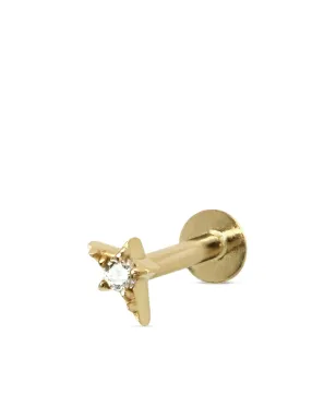 Lark & Berry 14K イエローゴールド ミニ Shooting Star ダイヤモンド スタッド ピアス - サムネイル2
