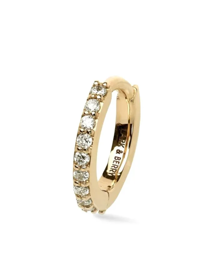 Lark & Berry Lark & Berry 14kt イエローゴールド モダニスト ダイヤモンド フープ ピアスの商品画像
