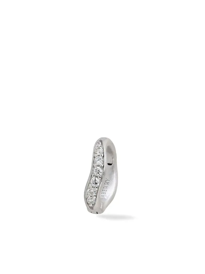 Lark & Berry Lark & Berry 14K イエローゴールド 小さな デューン ダイヤモンド フープ ピアスの商品画像