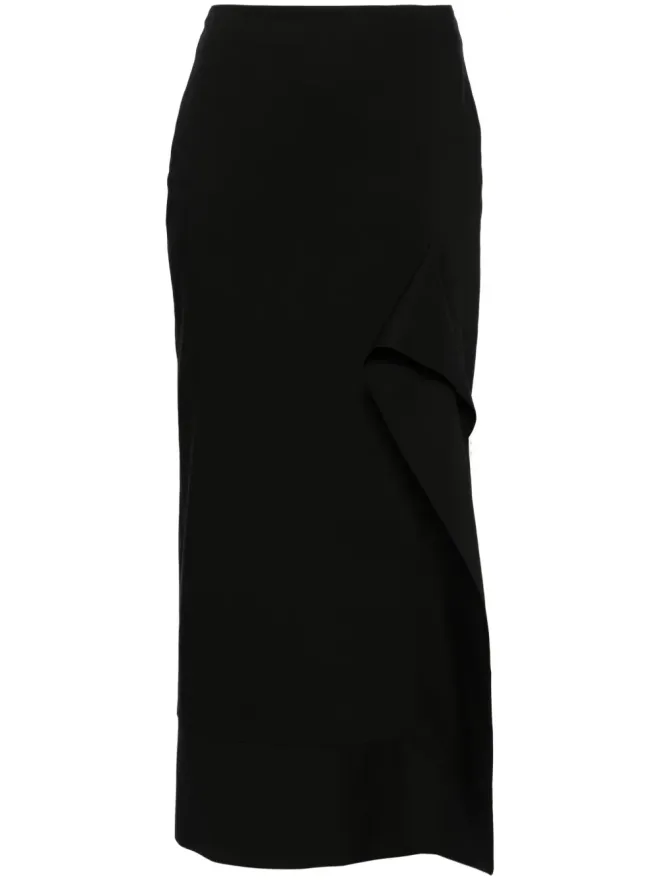 V:PM ATELIER V:PM ATELIER Satine pencil midi skirt - Blackの商品画像