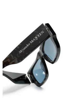 Alexander McQueen Eyewear AM 0449S スクエアフレーム サングラス - ブラウン - サムネイル3