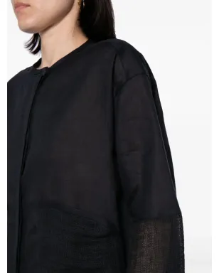Emporio Armani panelled linen blouse - サムネイル5