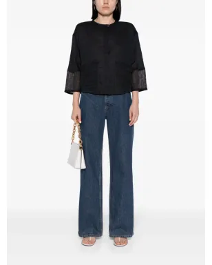Emporio Armani panelled linen blouse - サムネイル2