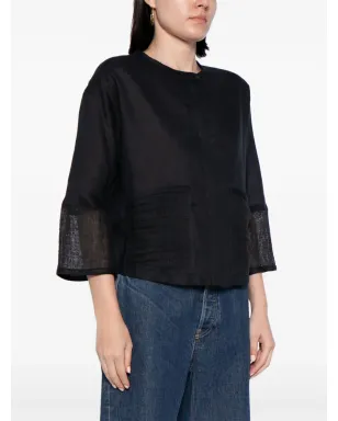 Emporio Armani panelled linen blouse - サムネイル3