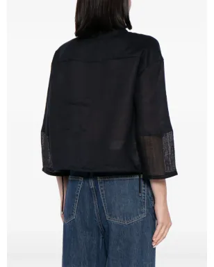Emporio Armani panelled linen blouse - サムネイル4