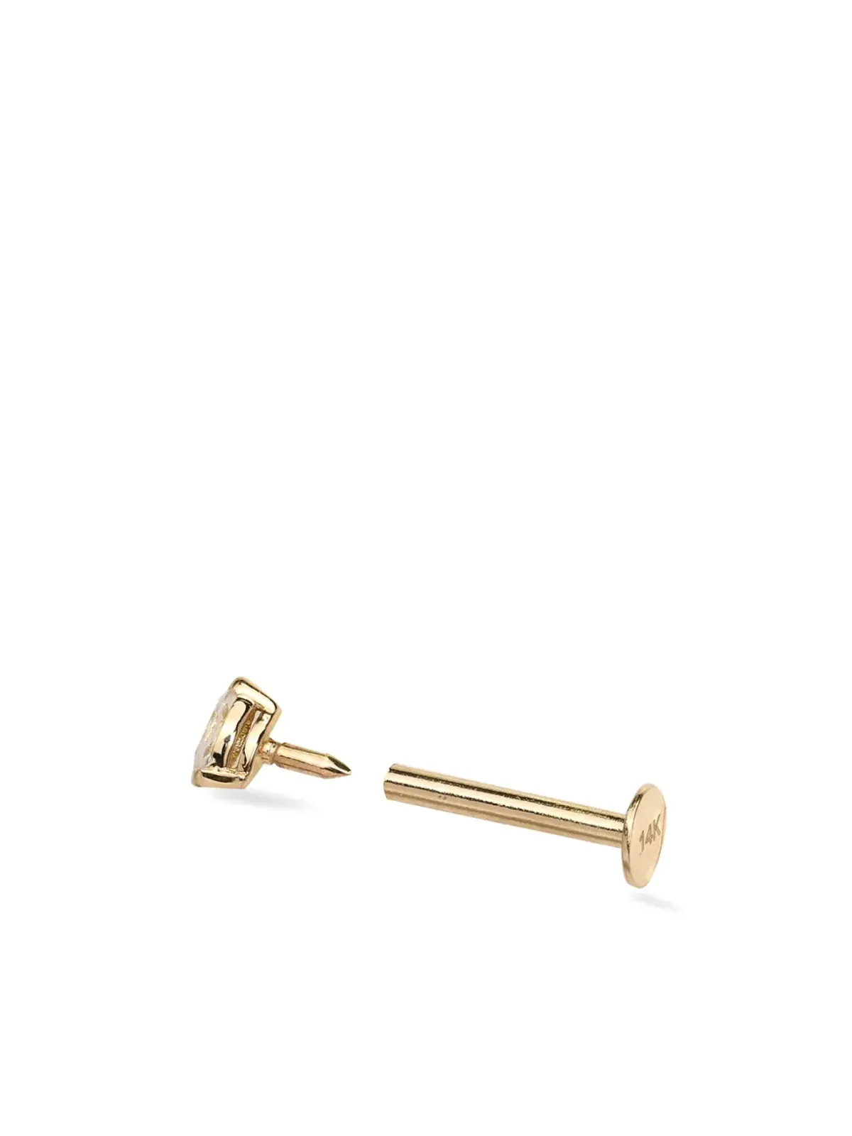 Lark & Berry 14kt yellow gold Veto sapphire earring - 画像2