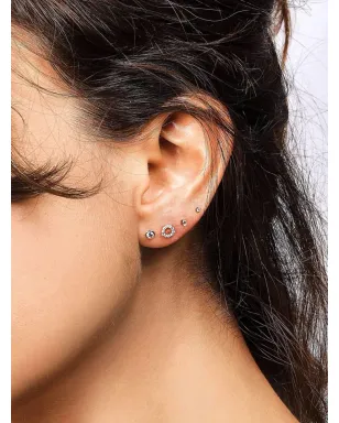 Lark & Berry 14kt yellow gold Veto sapphire earring - サムネイル4