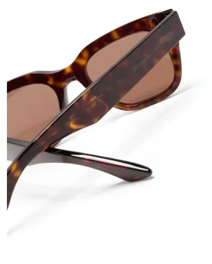 Alexander McQueen Eyewear べっ甲柄スクエアフレーム サングラス ブラウン - サムネイル3