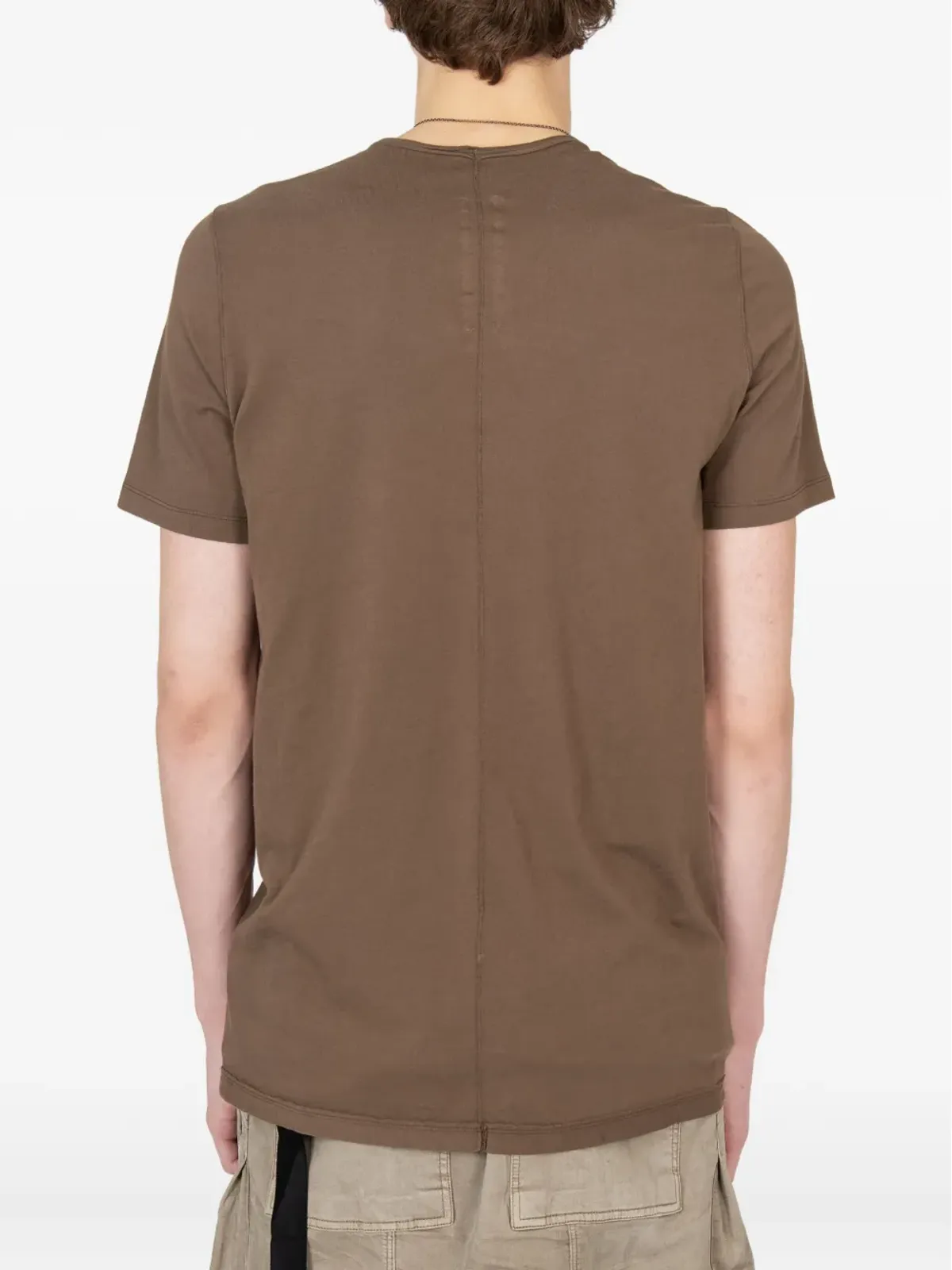 Rick Owens DRKSHDW ラウンドネック Tシャツ ブラウン - 画像2