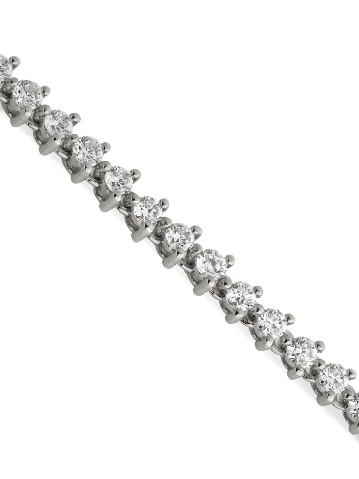 Lark & Berry モダニスト テニス ダイヤモンド ピアス 14Kゴールド - シルバー - 画像2