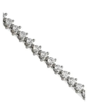 Lark & Berry モダニスト テニス ダイヤモンド ピアス 14Kゴールド - シルバー - サムネイル2